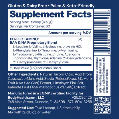 Perfect Amino Powder NSF Certified for Sport